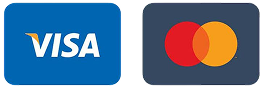 Visa and Mastercard accepted